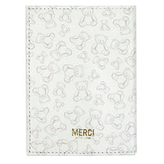 Porta Passaporte Urso Teddy Estampa Ursos em Couro Personalizado