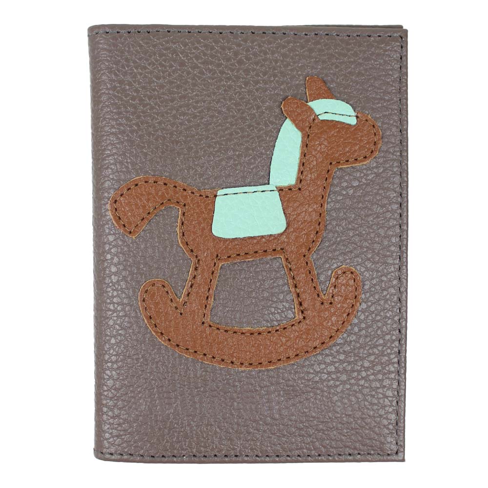 Porta Passaporte Little Horse em Couro Personalizado