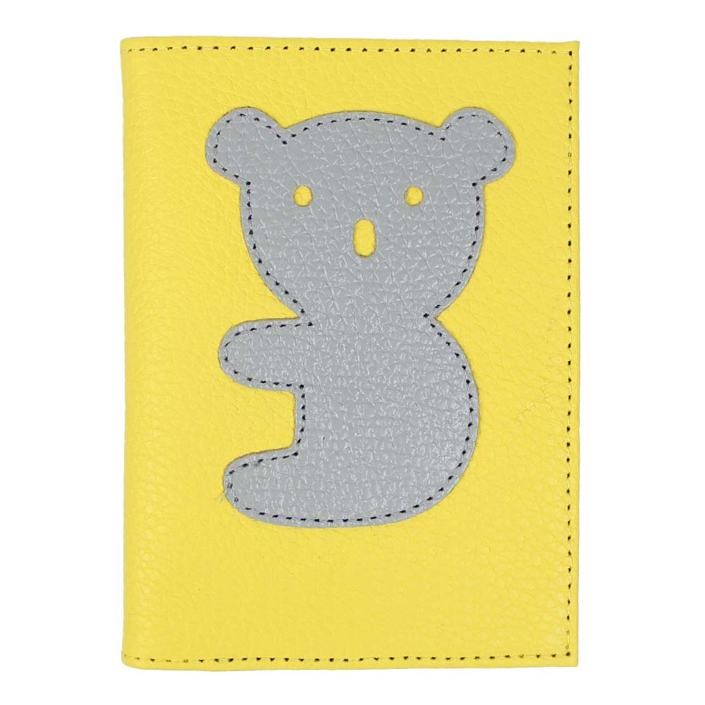Porta Passaporte Little Koala em Couro Personalizado
