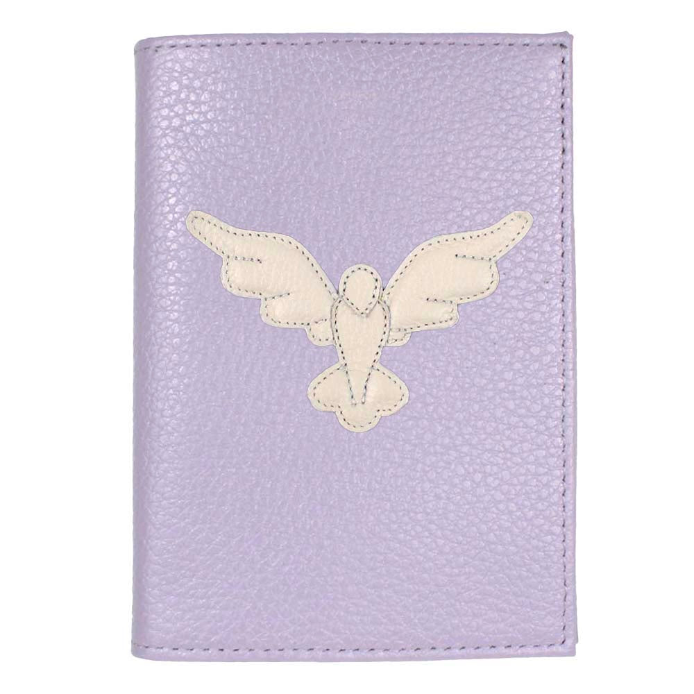 Porta Passaporte Divino Espírito Santo em Couro Personalizado