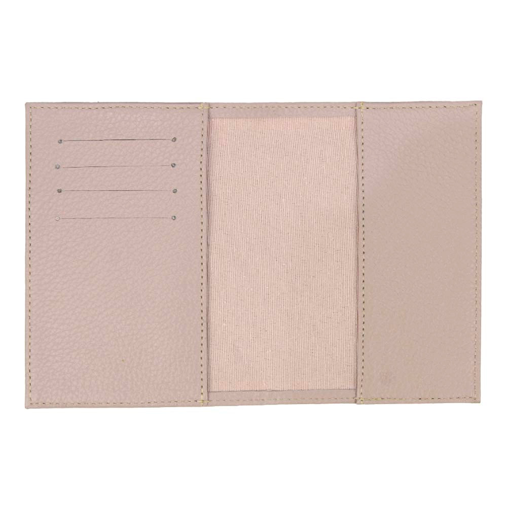 Porta Passaporte Cereja em Couro Personalizado