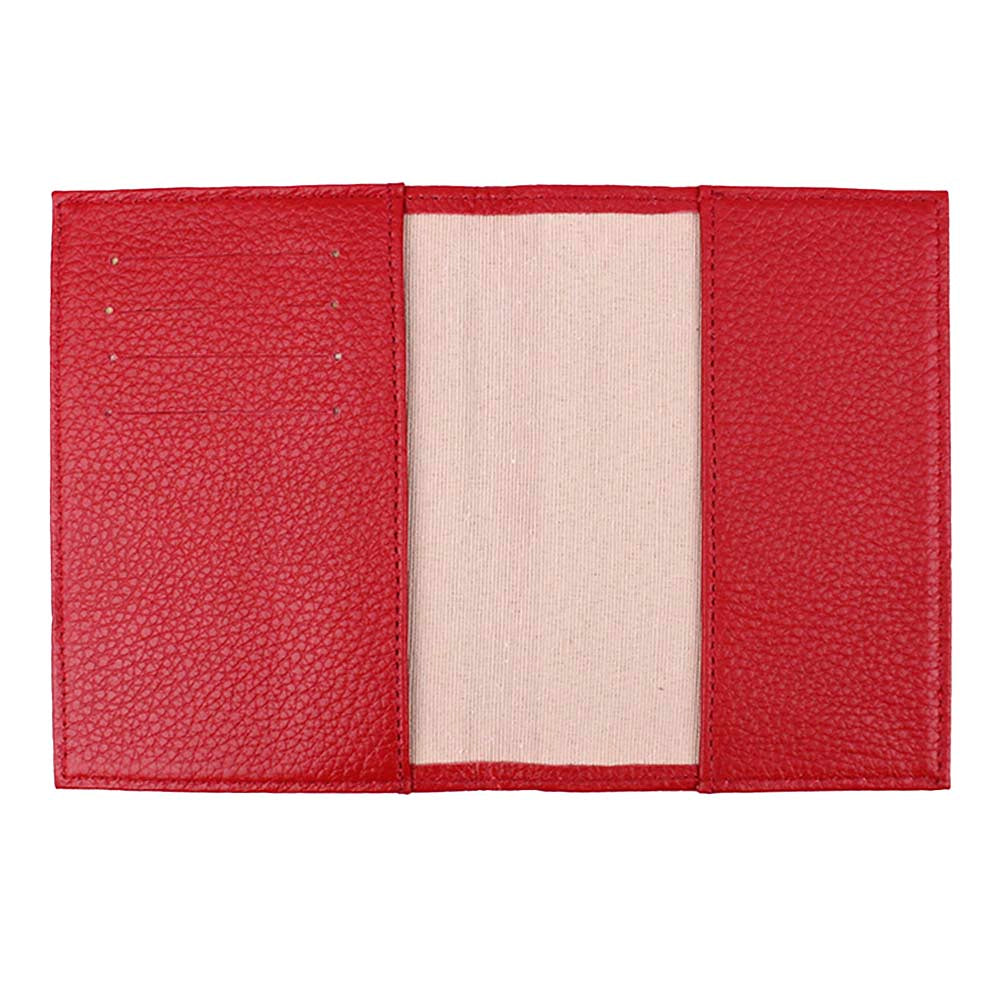Porta Passaporte Vermelho Liso Pronta Entrega