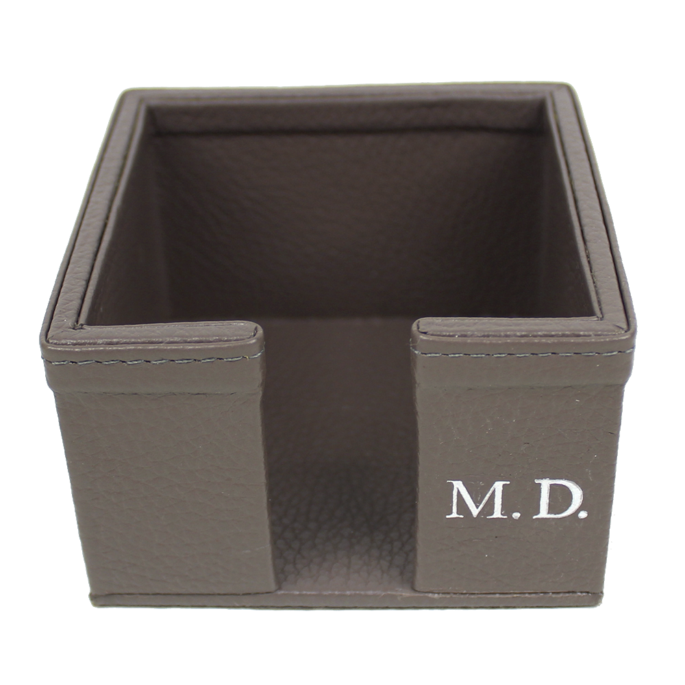 Porta Post It em Couro Personalizado