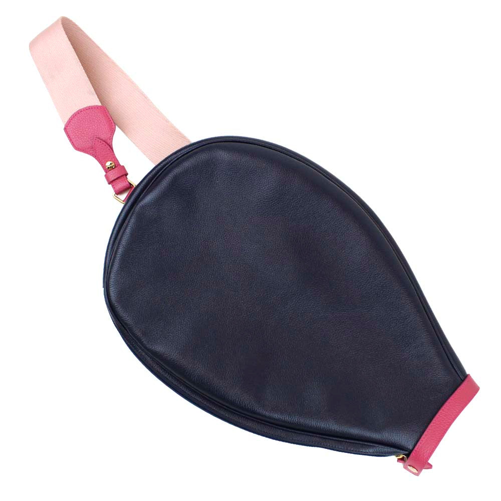 Porta Raquete de Tennis Marinho Liso com Chiclete Pronta Entrega