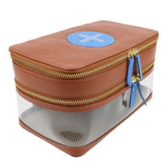 Necessaire Remédio Jumbo Caramelo Liso com Beach e Sky Pronta Entrega