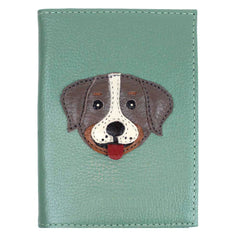 Porta Passaporte Cachorro Toddy em Couro Personalizado
