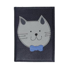 Porta Passaporte Little Cat em Couro Personalizado
