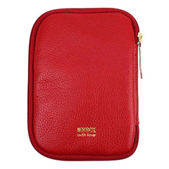 Necessaire Remédio Drop Vermelho Liso com Off White Liso Pronta Entrega