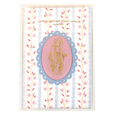 Quadrinho Nossa Senhora das Graças By Mariana Jabur em Couro Personalizado