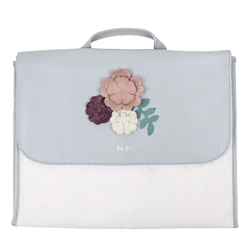 Quick Baby Change Le Jardin em Couro Personalizado