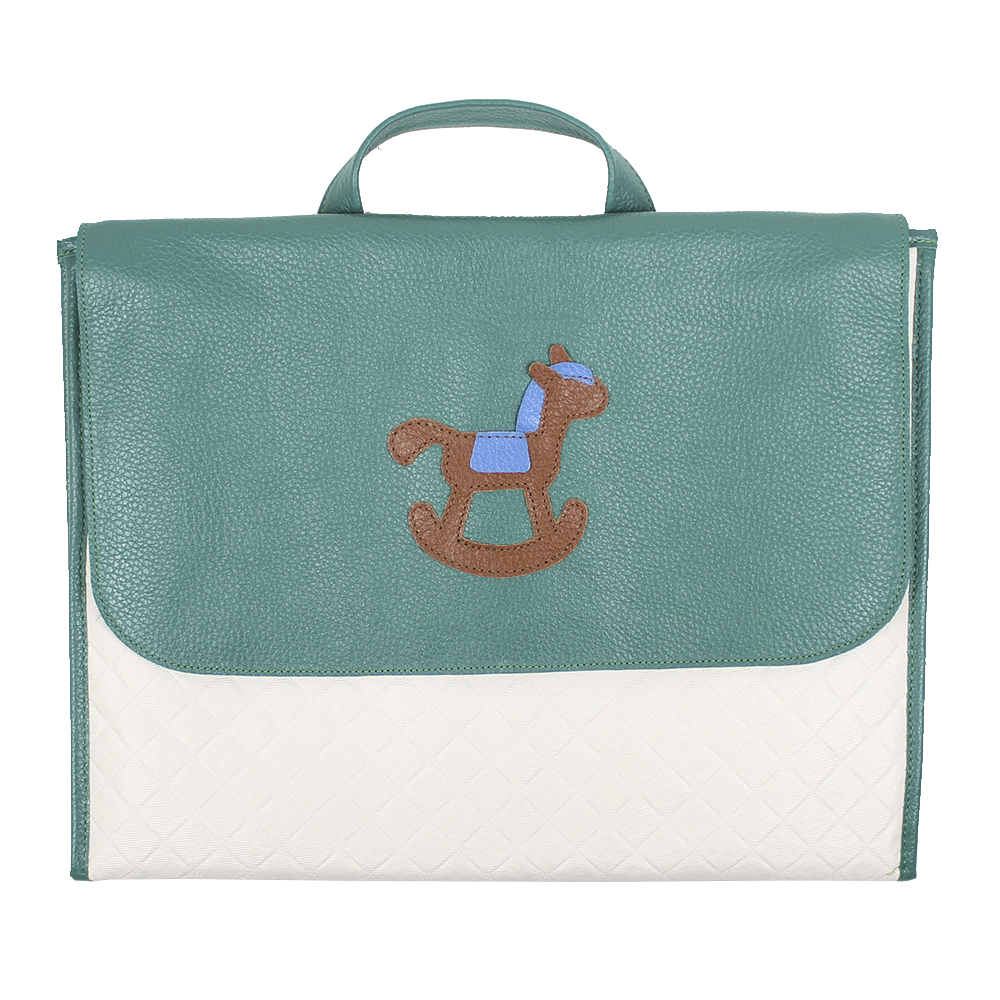 Quick Baby Change Little Horse em Couro Personalizado