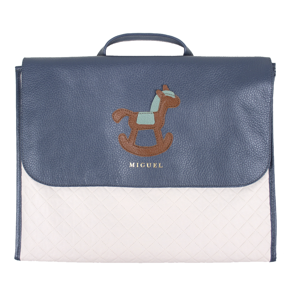 Quick Baby Change Little Horse em Couro Personalizado