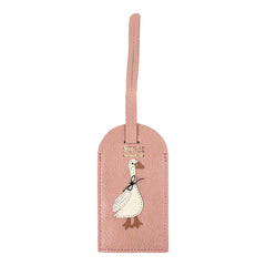 Tag de Mala Ganso em Couro Personalizada