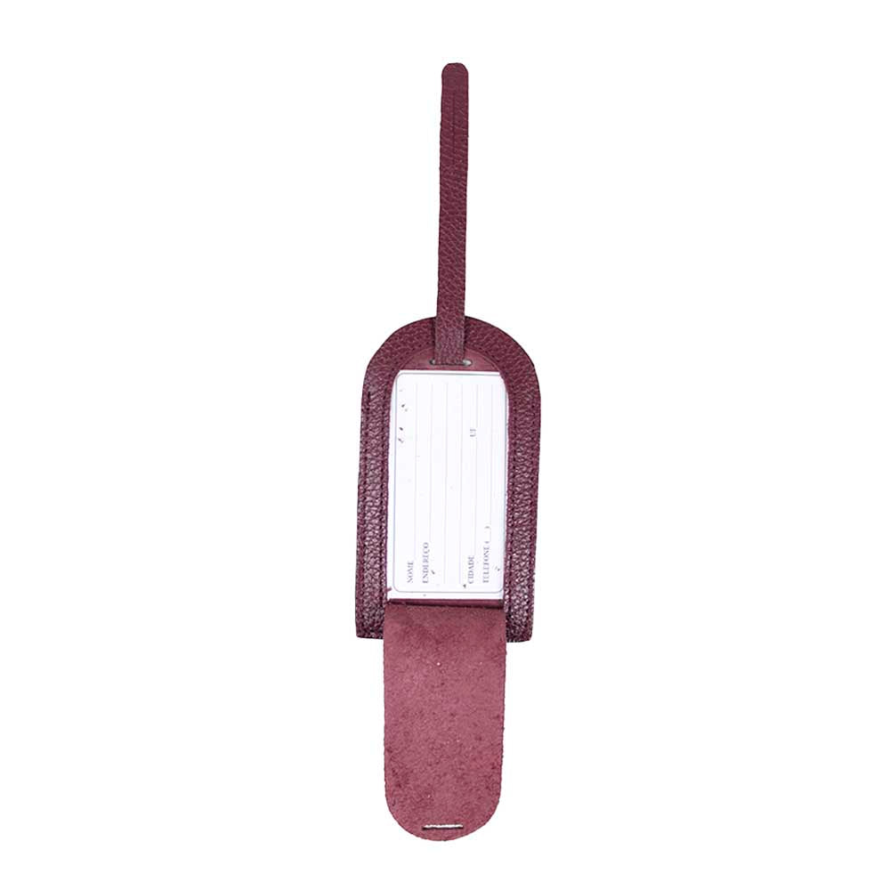 Tag de Mala Burgundy Liso Pronta Entrega
