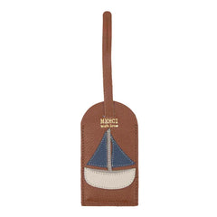 Tag de Mala Barco em Couro Personalizada