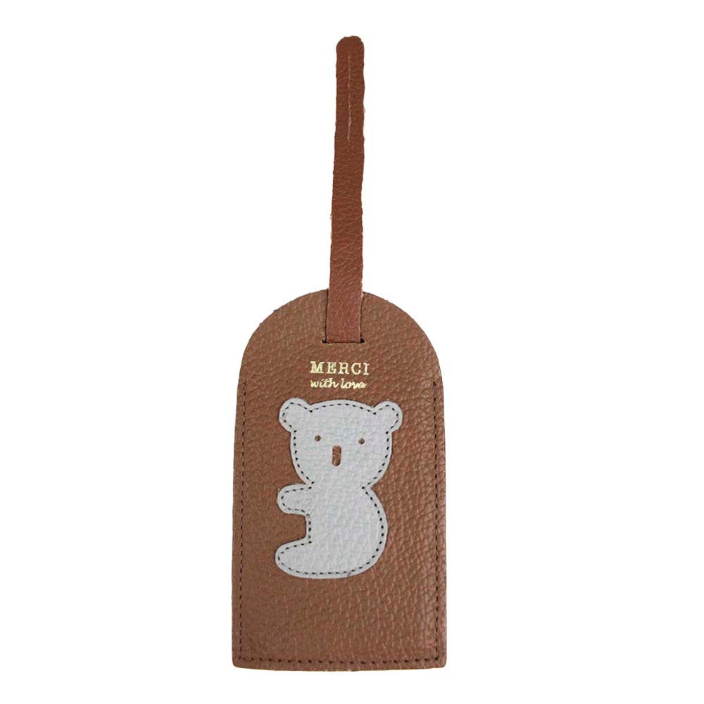Tag de Mala Little Koala Caramelo Liso Pronta Entrega