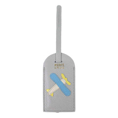 Tag de Mala Little Plane em Couro Personalizada