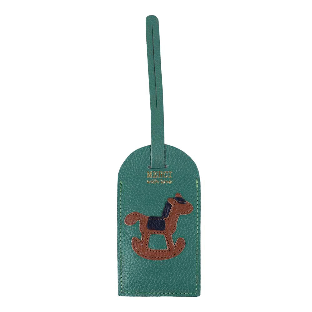 Tag de Mala Little Horse em Couro Personalizada