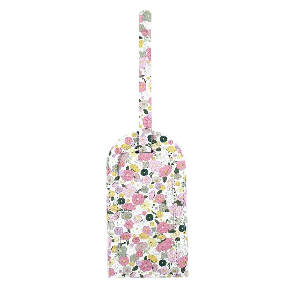 Tag de Mala Estampa Ditsy em Couro Personalizada