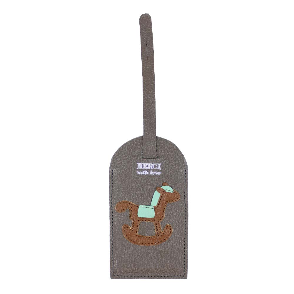 Tag de Mala Little Horse em Couro Personalizada