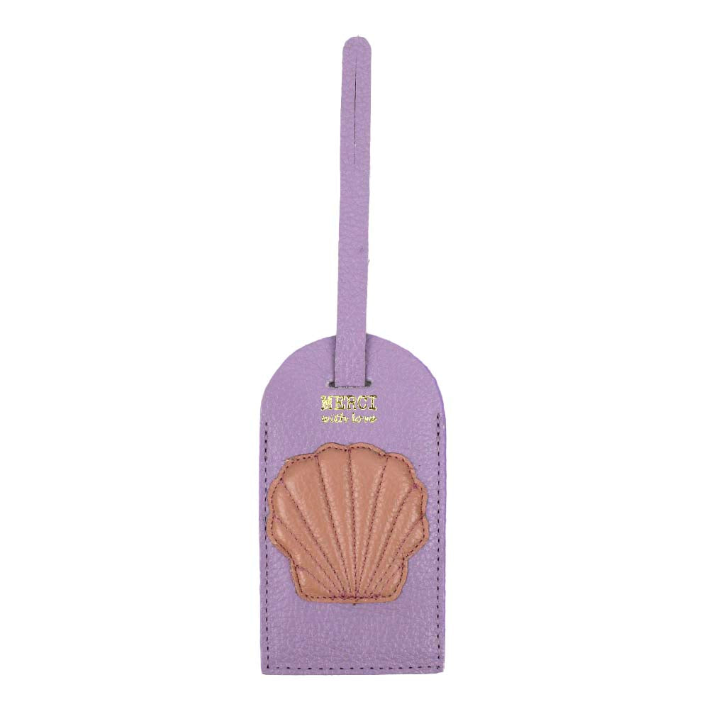 Tag de Mala Concha em Couro Personalizada