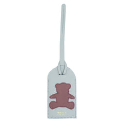 Tag de Mala Little Bear Off White Liso com Algodão Doce Safiano Pronta Entrega