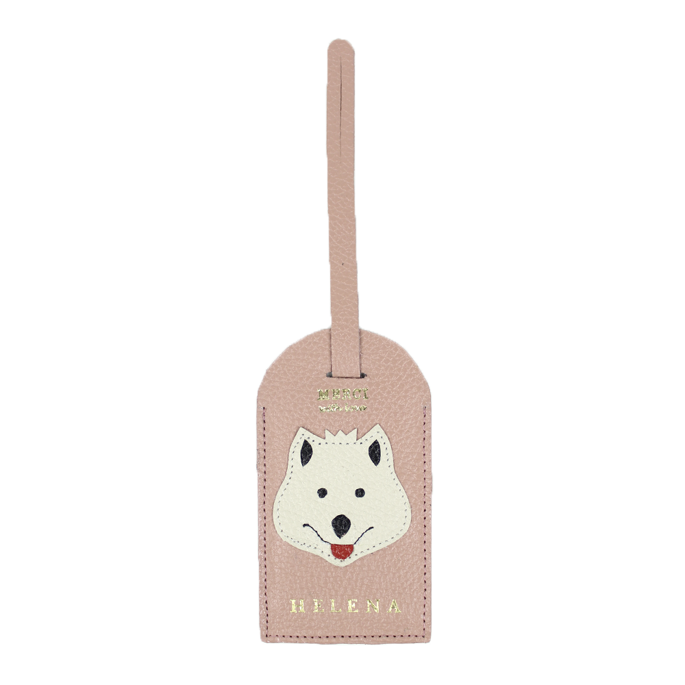 Tag de Mala Little Dog Algodão Doce Liso Pronta Entrega