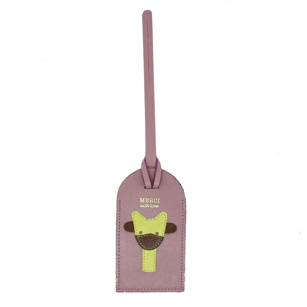 Tag de Mala Little Giraffe Algodão Doce Safiano Pronta Entrega