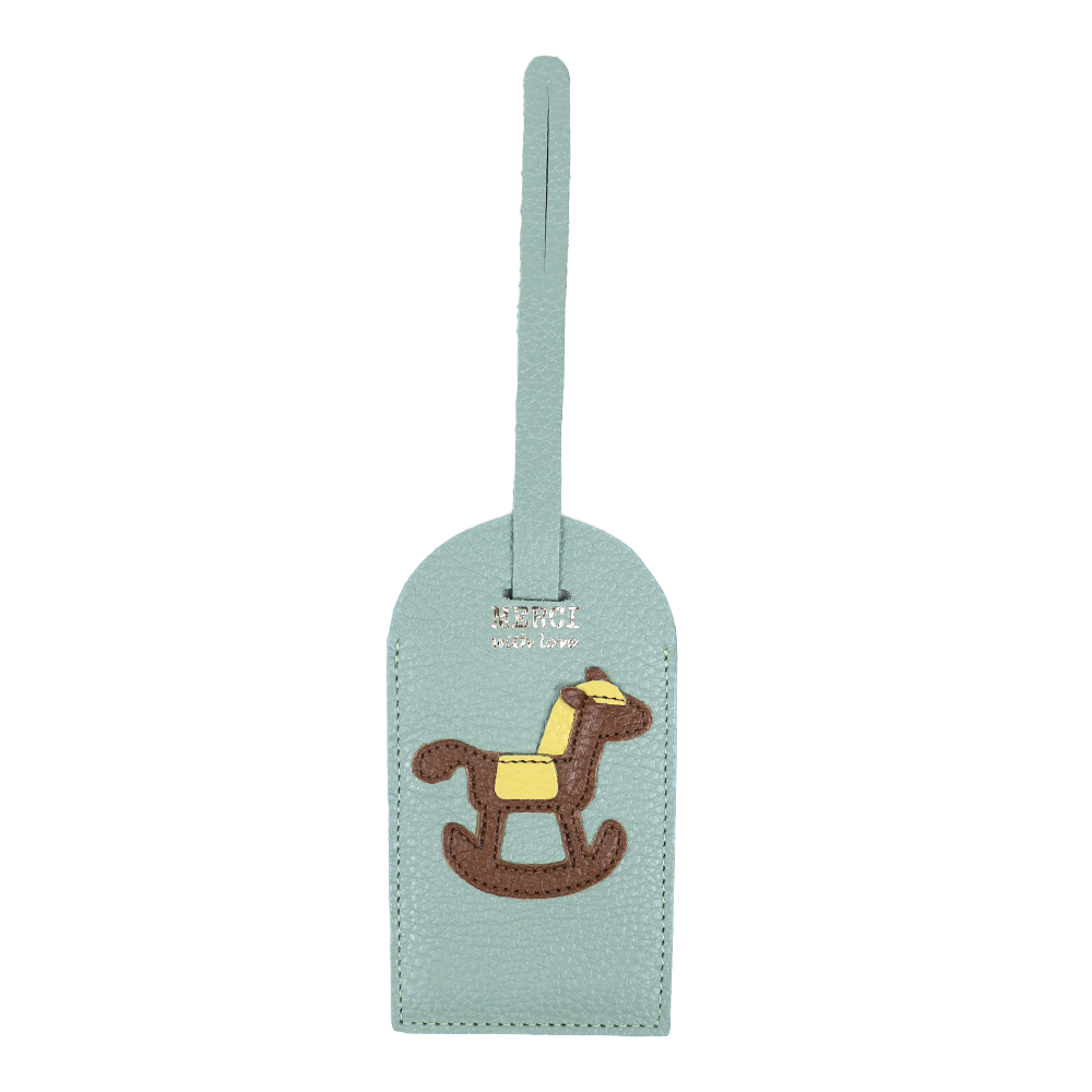 Tag de Mala Little Horse em Couro Personalizada