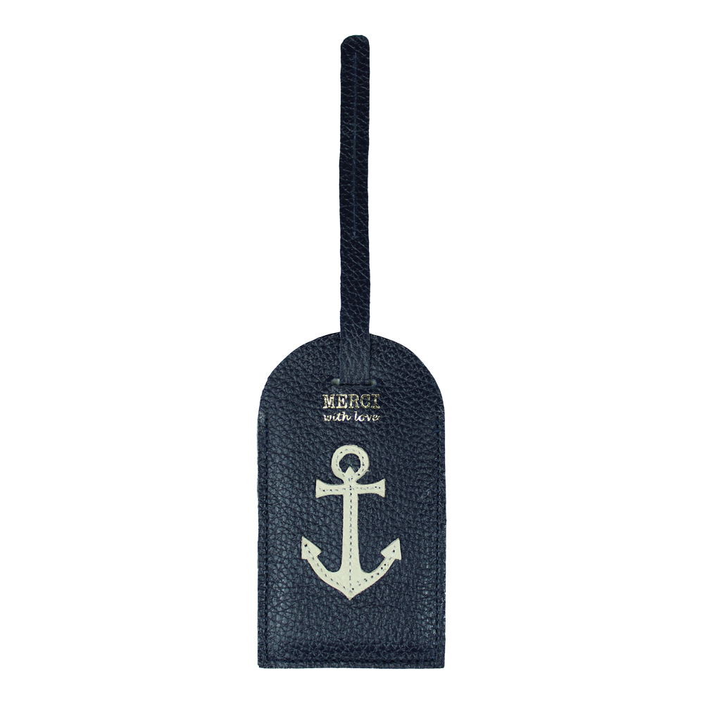 Tag de Mala Marinheiro em Couro Personalizada