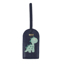 Tag de Mala Little Dino em Couro Personalizada