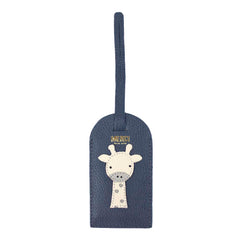 Tag de Mala Girafinha Masculino em Couro Personalizada