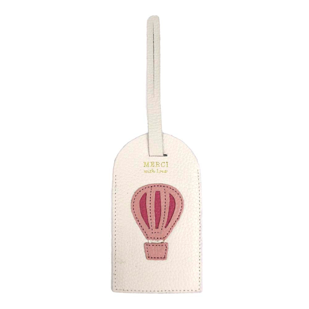 Tag de Mala Little Ballon Off White Liso com Algodão Doce Liso e Chiclete Pronta Entrega