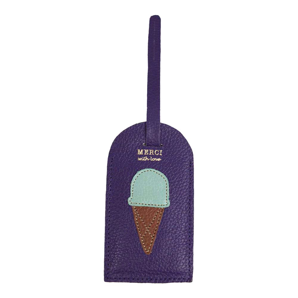 Tag de Mala Gelato em Couro Personalizada