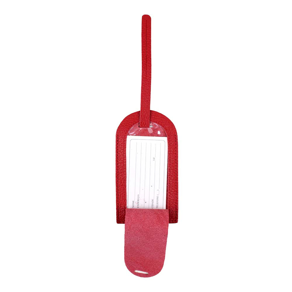 Tag de Mala Vermelho Liso Pronta Entrega