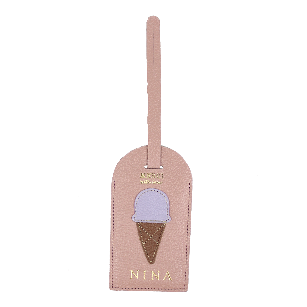 Tag de Mala Gelato em Couro Personalizada