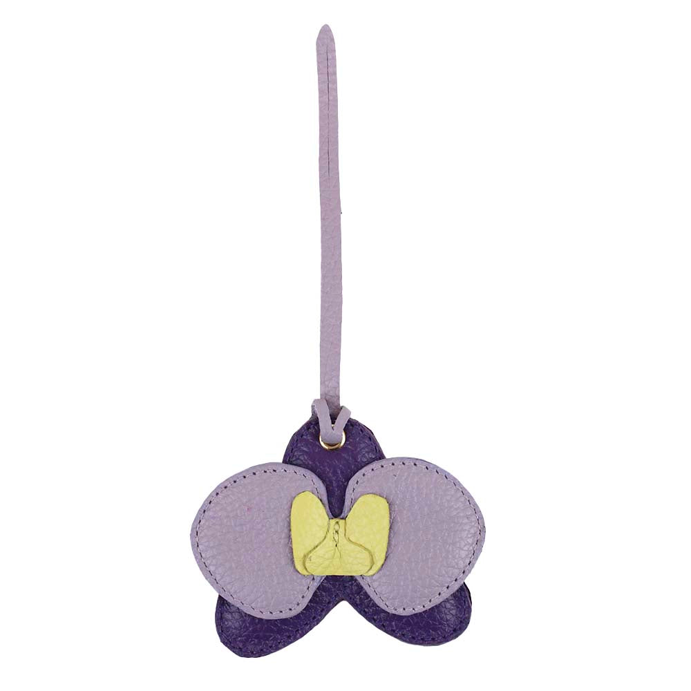 Pendente de Bolsa Orquídea Dupla Purple com Lilás Liso Pronta Entrega