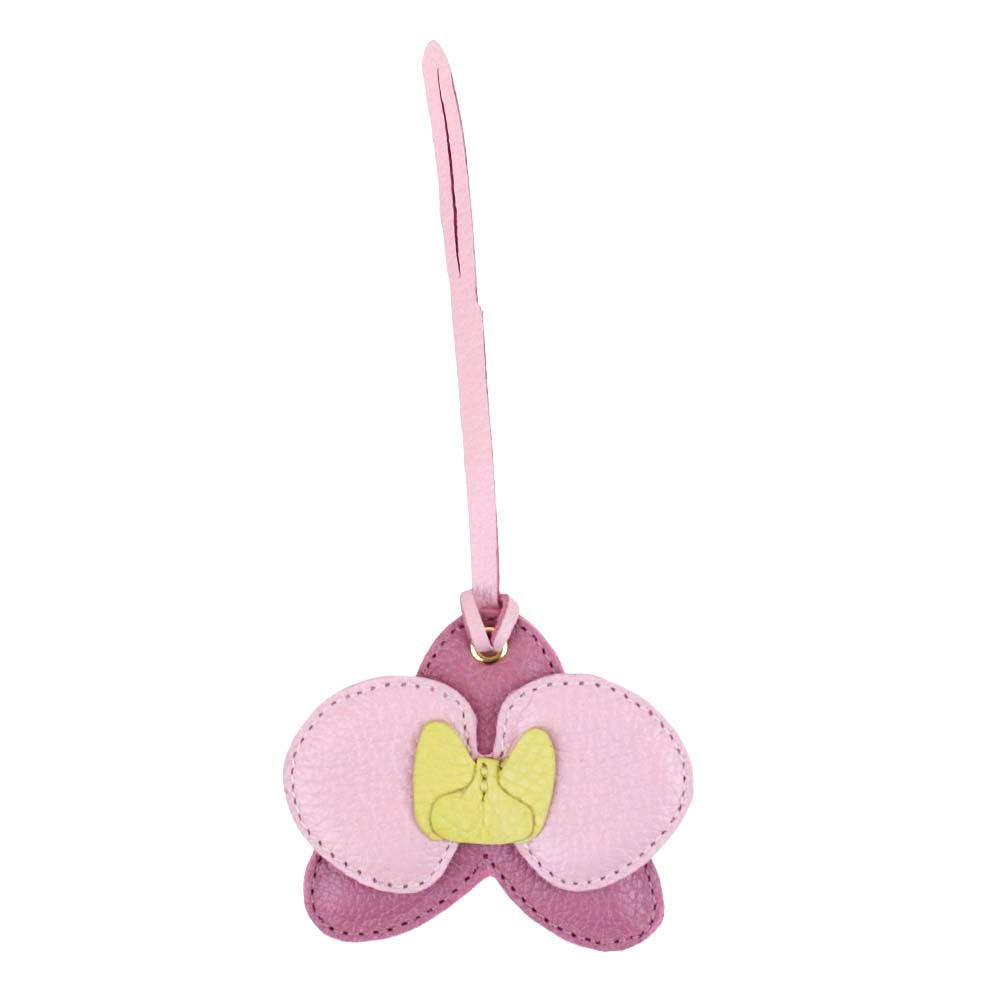 Pendente de Bolsa Orquídea Dupla em Couro