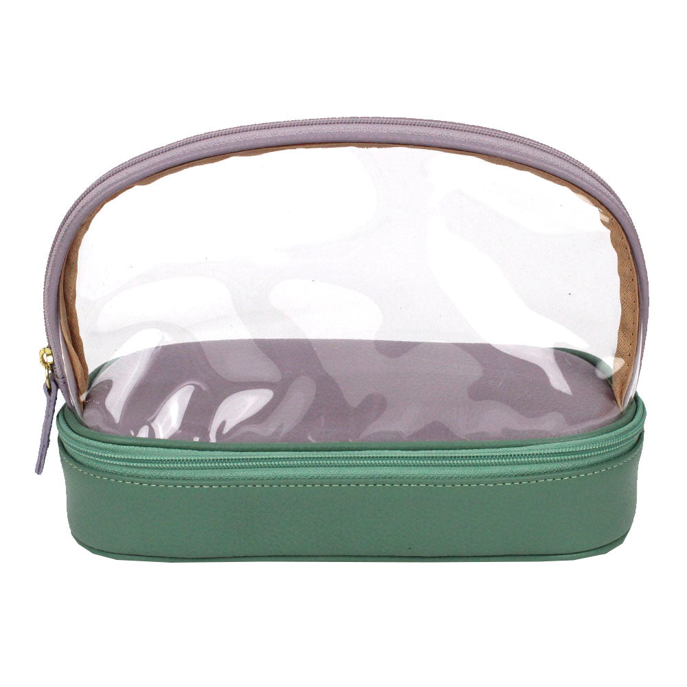 Necessaire Elis de Couro e Vinil Personalizada