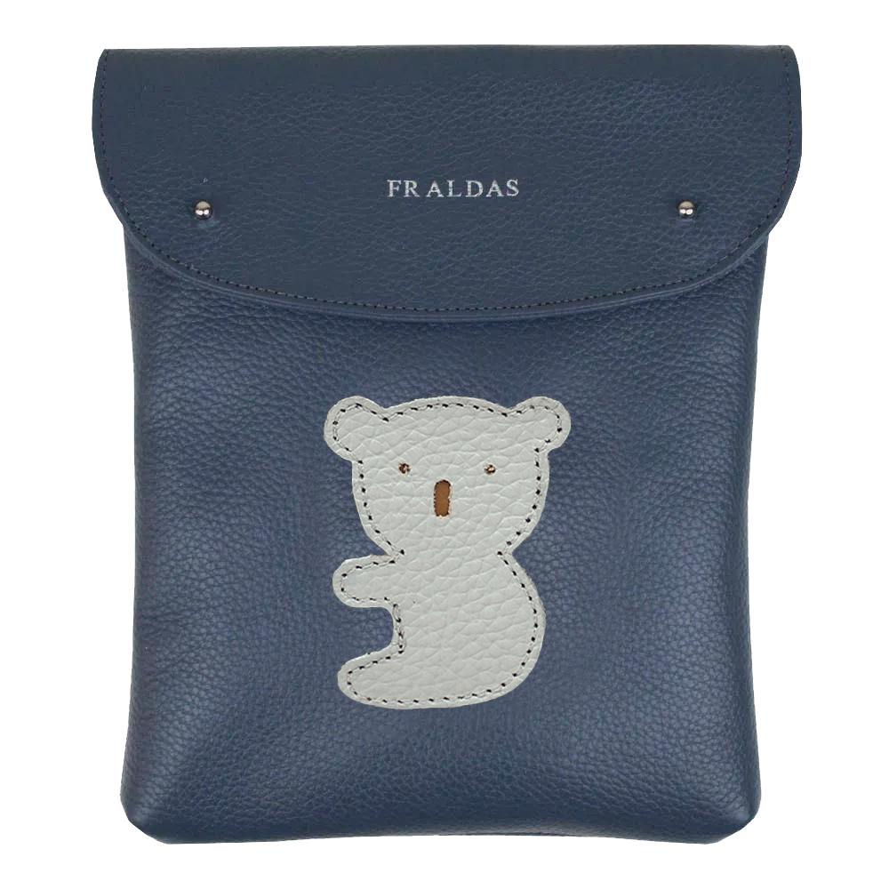 Porta Fralda Little Koala em Couro Personalizada
