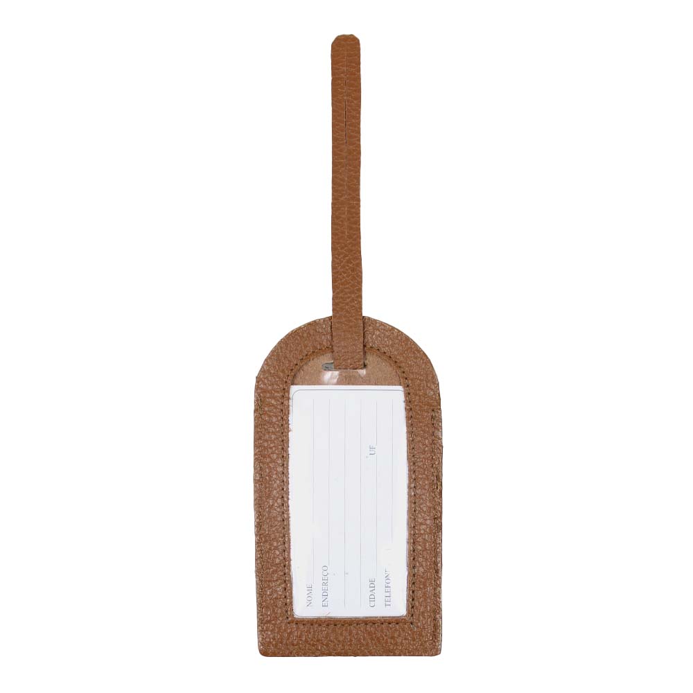Tag de Mala Arco Íris em Couro Personalizada
