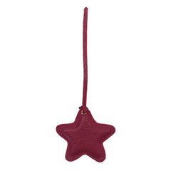 Pendente de Bolsa Estrela em Couro