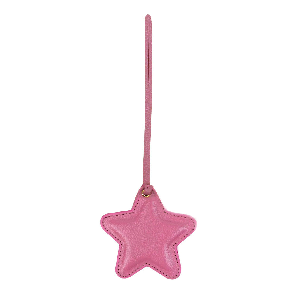 Pendente de Bolsa Estrela Rosa Blush Pronta Entrega