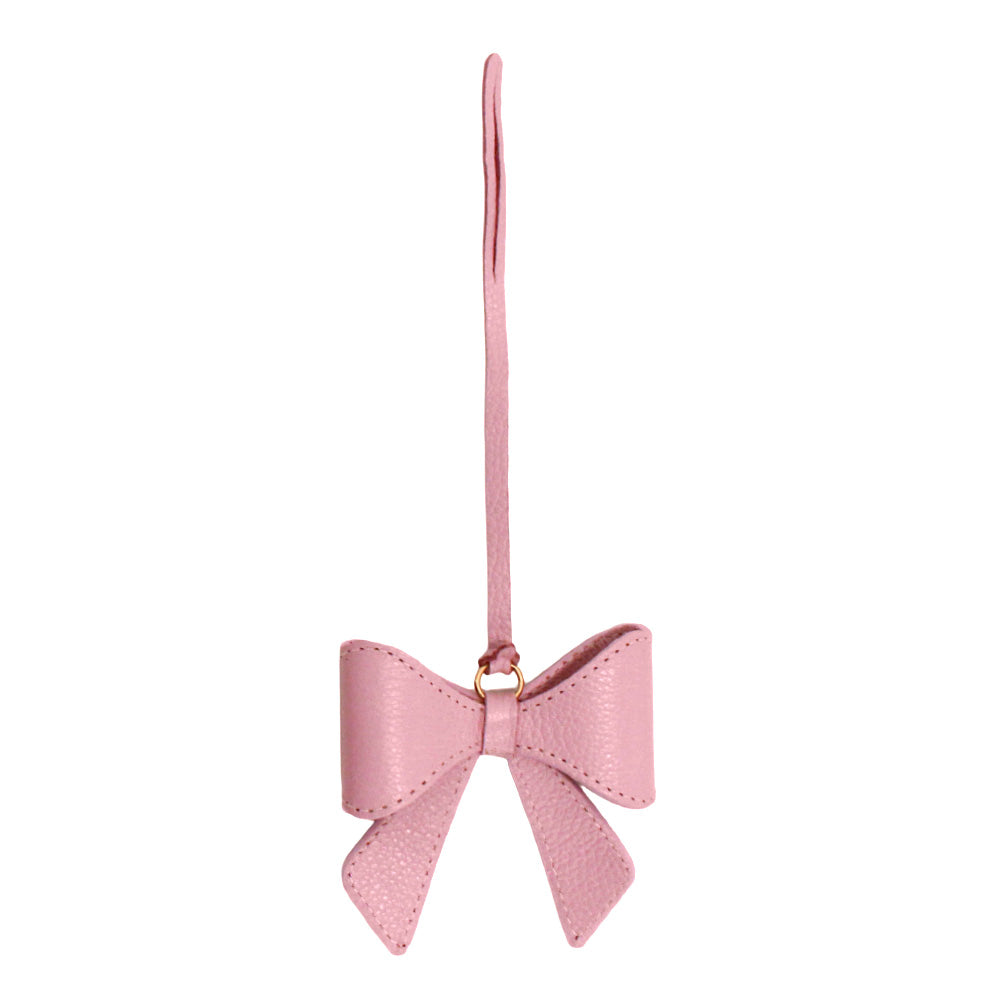 Pendente de Bolsa Laço Coquete Rosa Chá Pronta Entrega
